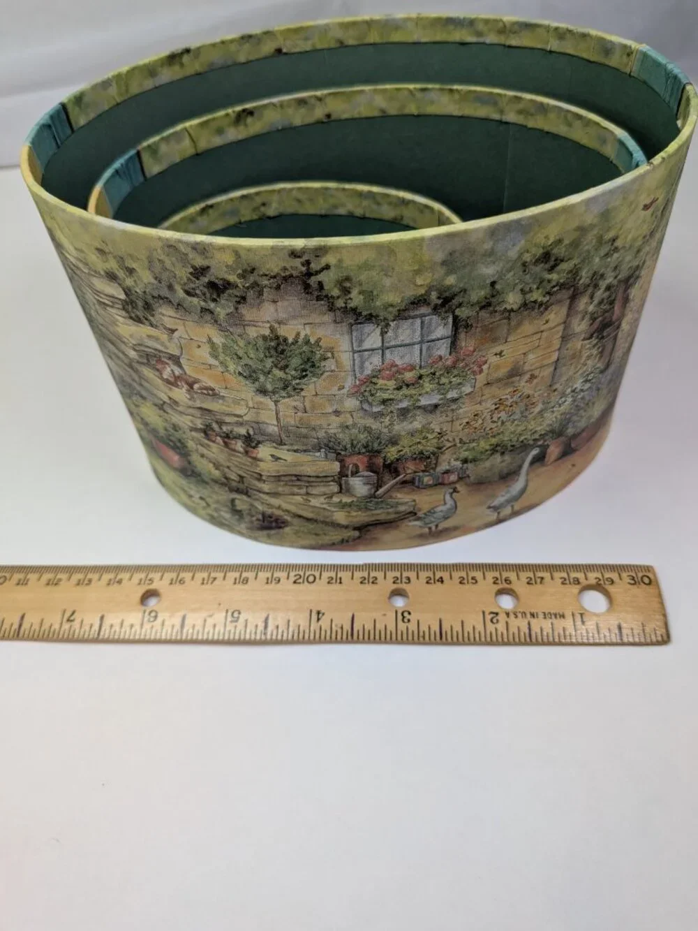 Vintage Bobs Boxes Cottage Garden Nesting Oval Box Set Sherri Buck Baldwin Lang
